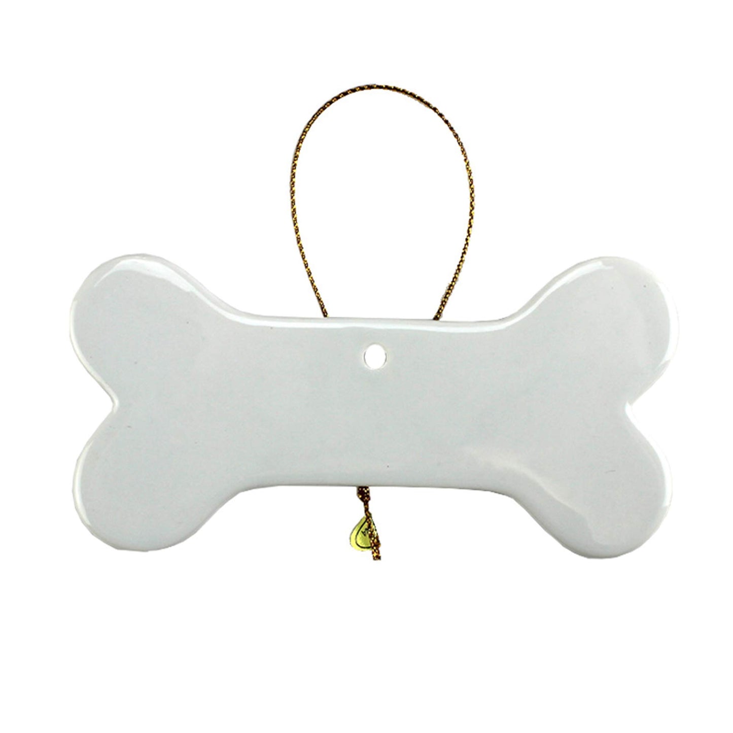 Porcelain Dog Bone Ornament