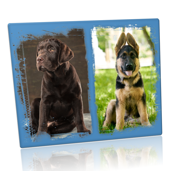 8x10 Custom Metal - Landscape Collage of 2 Images