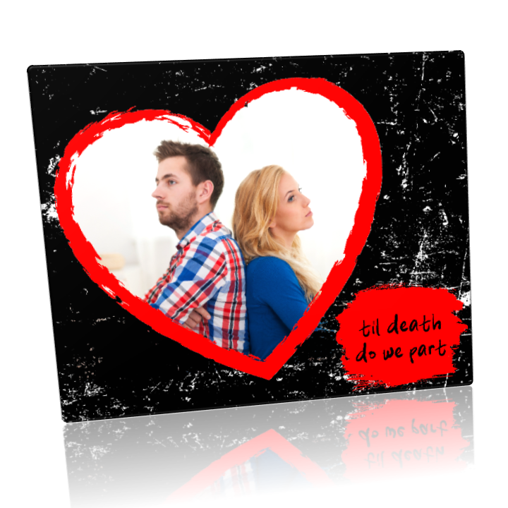 Custom Metal Print: 8x10 Landscape Heart Theme Metal Print