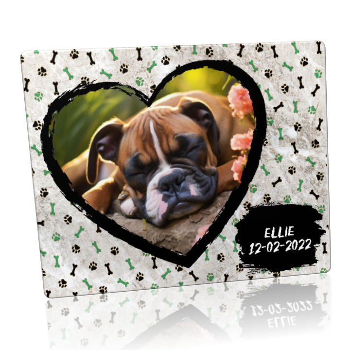 Custom Metal Print: 8x10 Landscape Heart Theme Metal Print