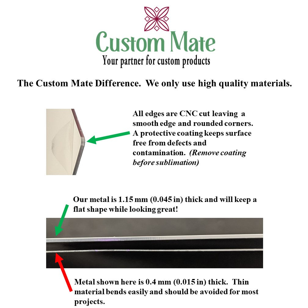 5x7 Custom Metal - Collage of 9 Images