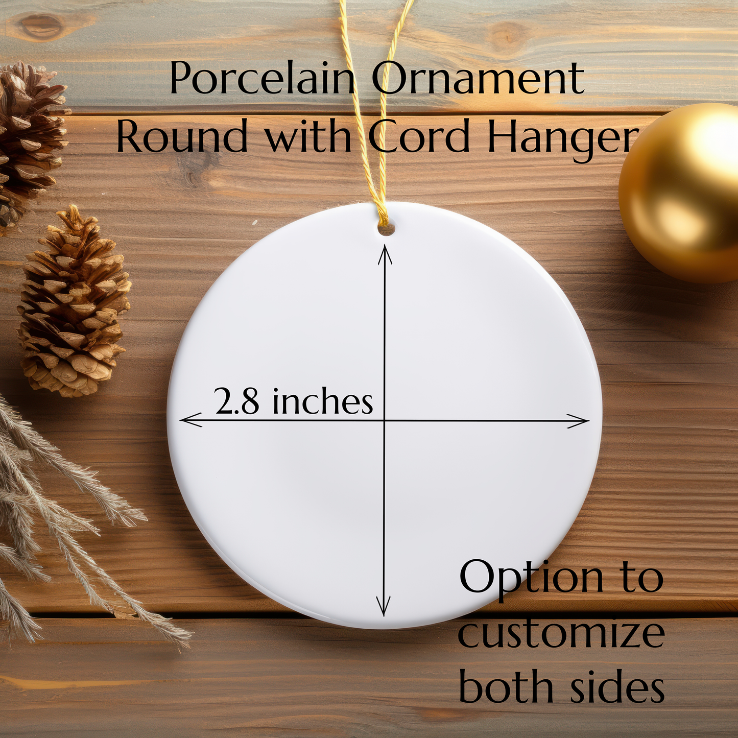 Ceramic Circle Ornament
