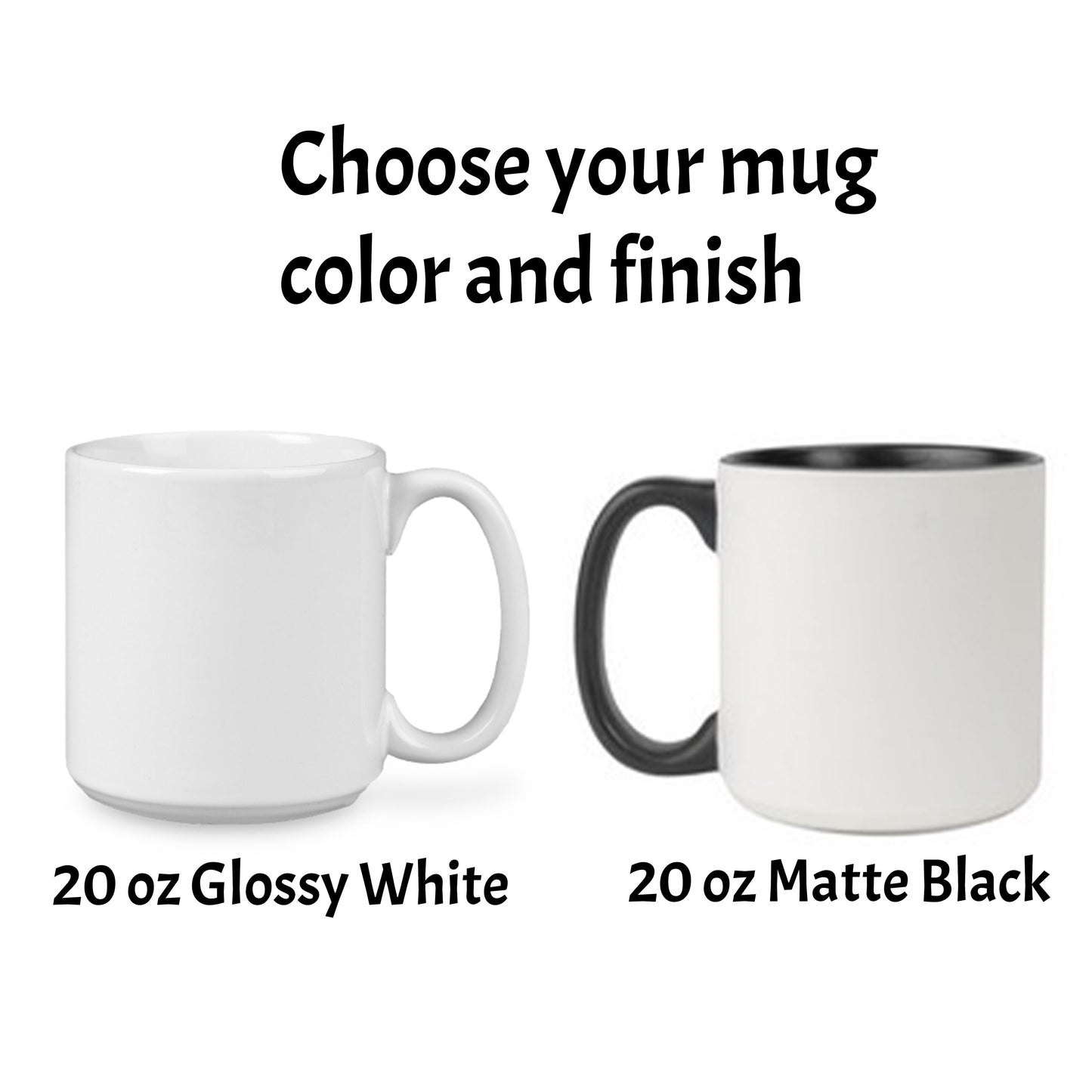 Custom Collage Jumbo Mug (20 ounce) with 7 Photos and Text Options- Personalized Mug