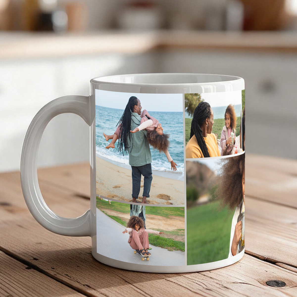 6-Image Collage Coffee Mug — Personalized Ceramic | 11 & 15 oz