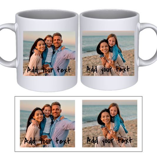 Personalized Custom Mug with 2 Photos - Perfect Gift!