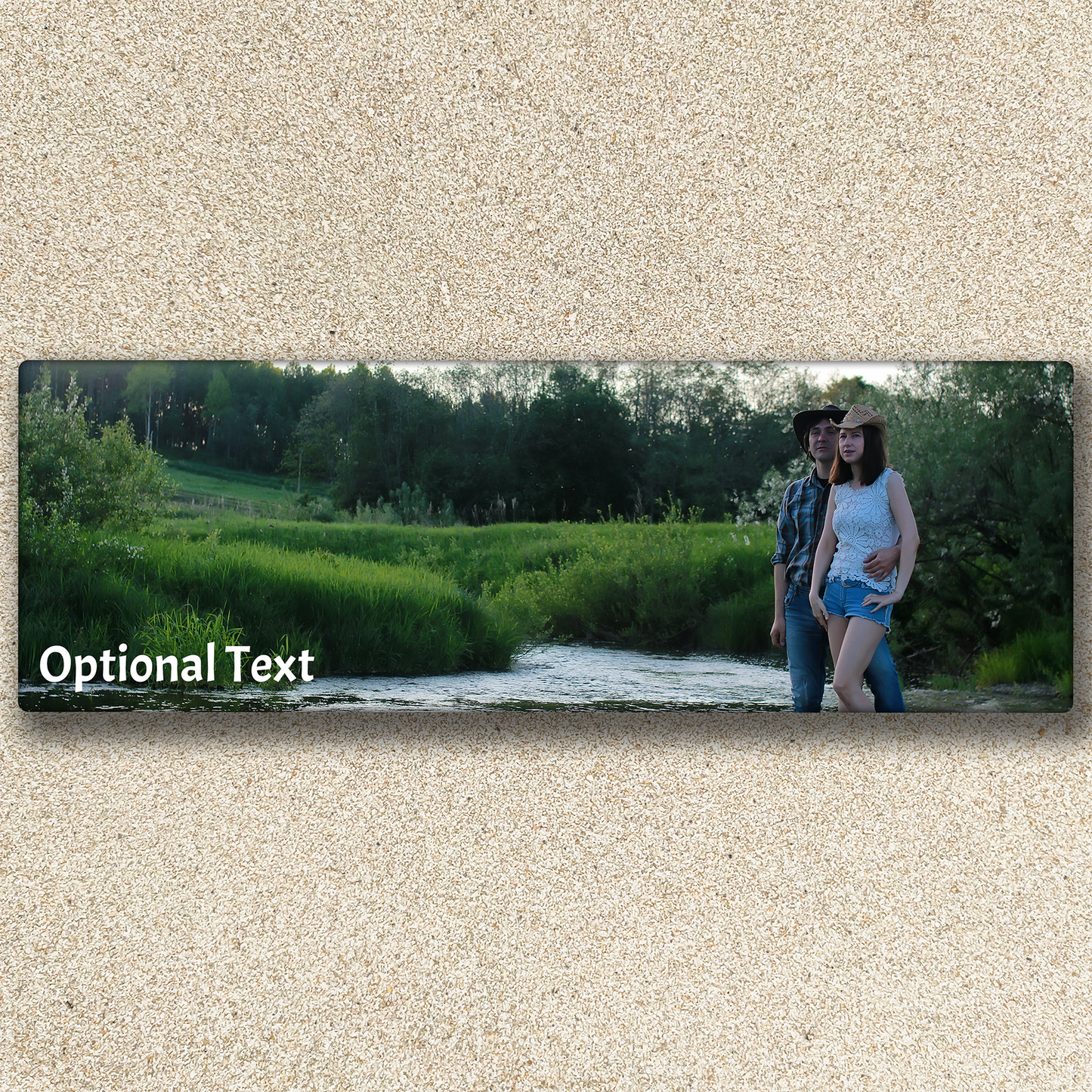 4x12 Custom Metal - Classic Landscape Single Image