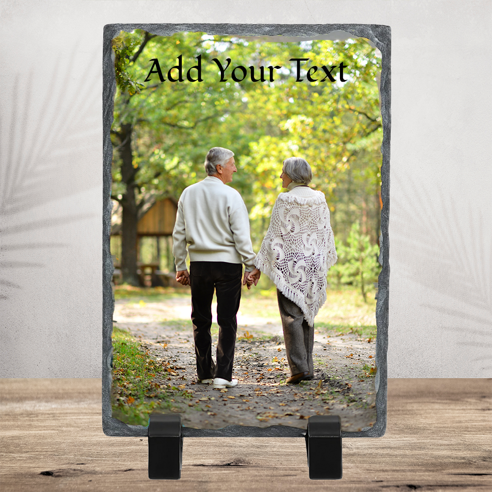 Personalized Photo Slate - Single Portrait Image 3.5" x 5.5" or 5.5" x 7.5"