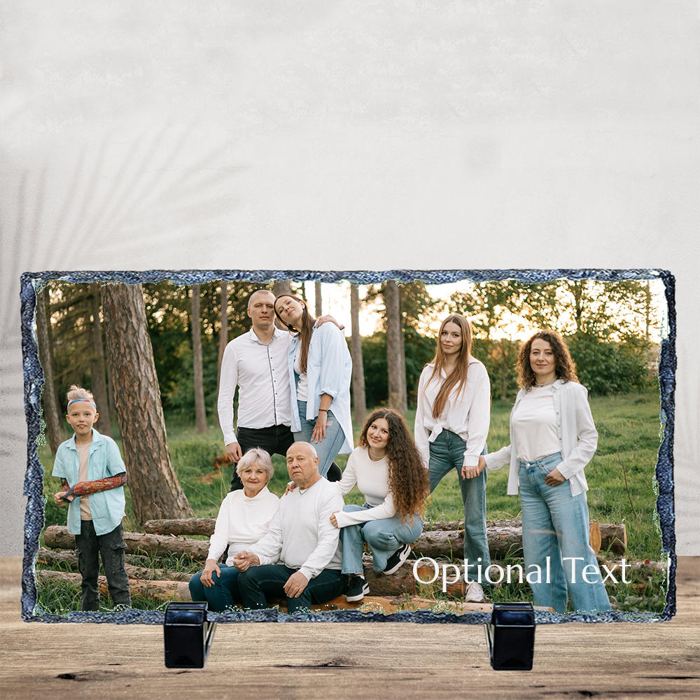 Personalized Photo Slate - Single Landscape Image 4.7" x 8.7" or 5.9" x 11.8"