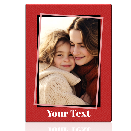 8x10 Custom Metal - Classic Single Image Portrait Print with Border Options