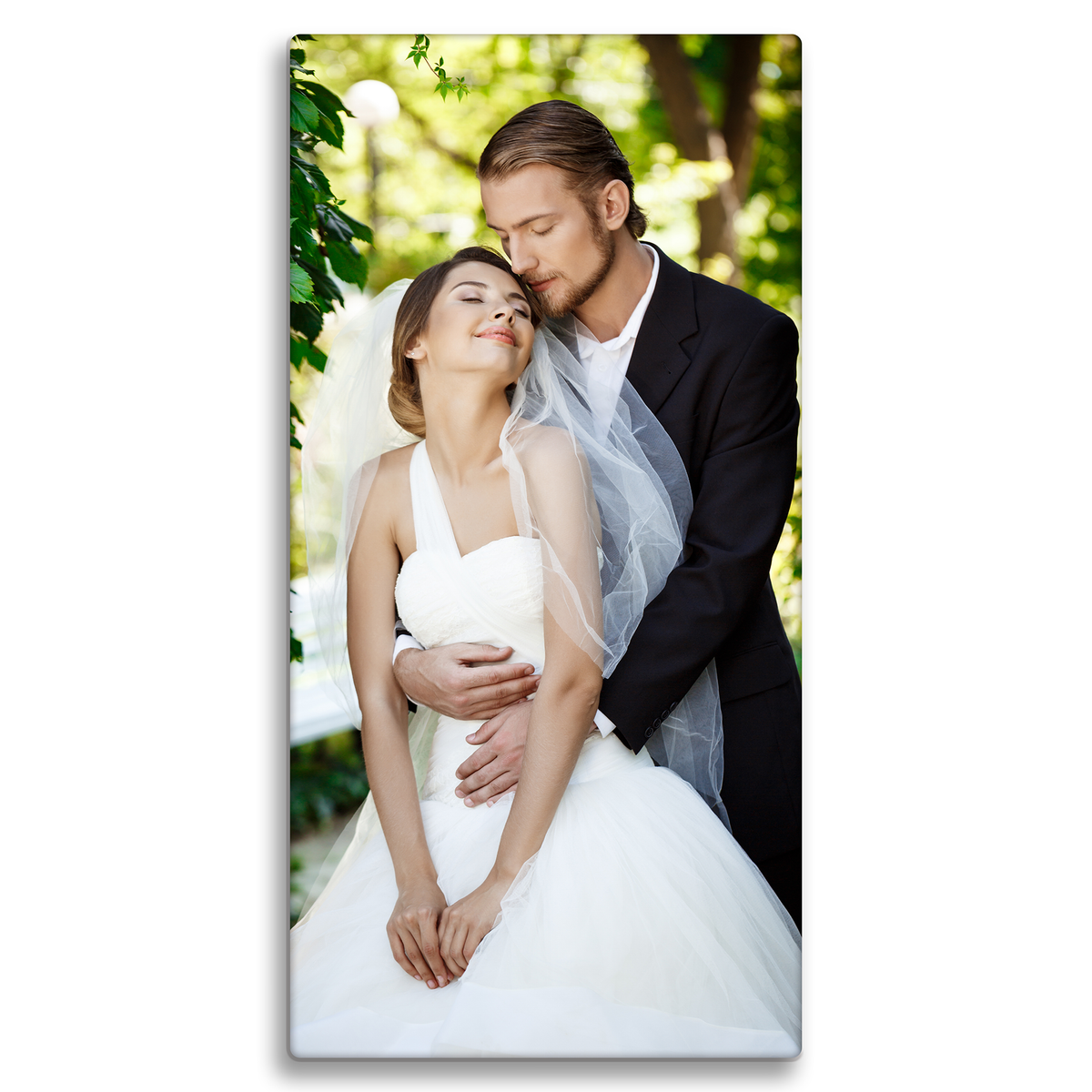 5x10 Vertical Metal Photo Print – Slim Custom Portrait Wall Art & Gift