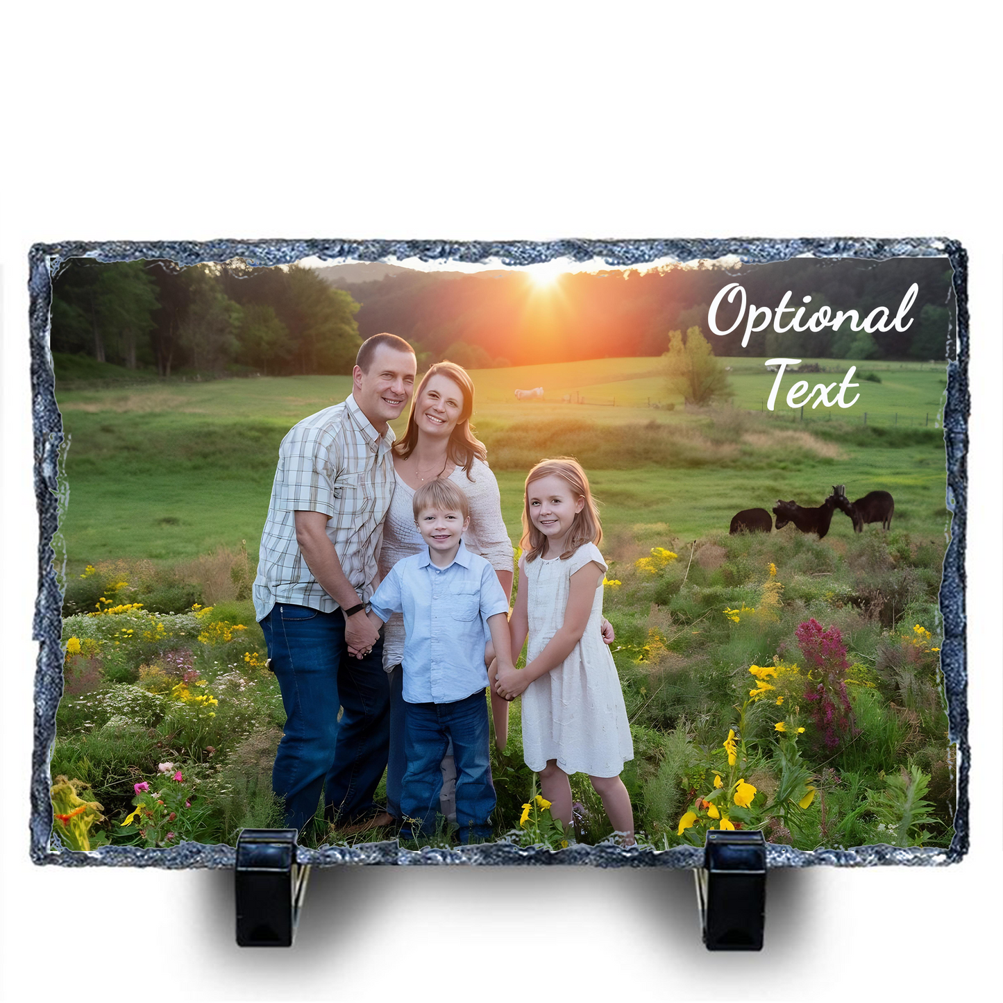 Personalized Photo Slate: 7.5" x 11.5" Horizontal Single Image