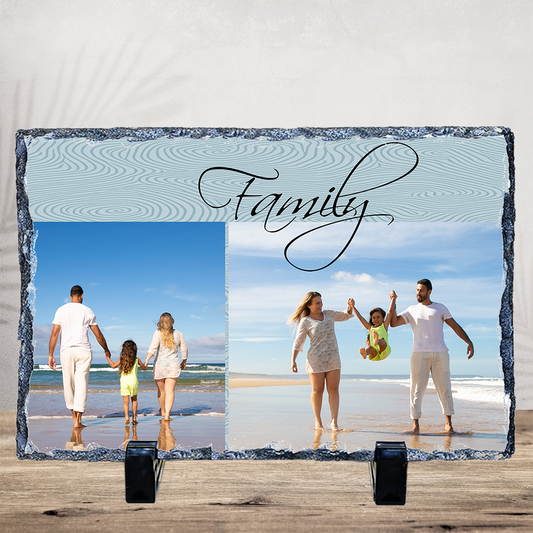 Personalized Photo Slate: 7.5" x 11.5" Landscape ~ Special Message