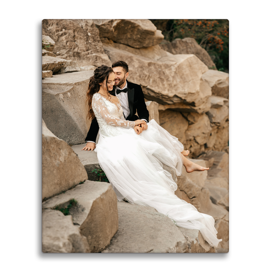 Personalized Photo Metal Print 8x10 – Custom Portrait Wall Art Gift