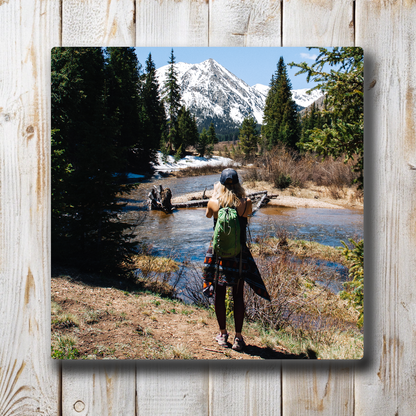 Square Metal Photo Print 8x8 – Custom Instagram-Style Aluminum Print