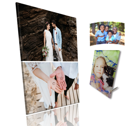 Acrylic Photo Art 5x7 Portrait ~ Collage of 2