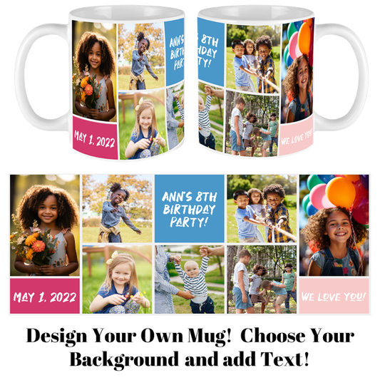 Personalized Family of 7 Custom Mug with Text Boxes - Cherish Every Moment!