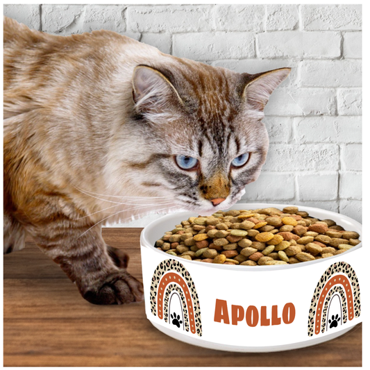 Ceramic Pet Bowl - Name Tag