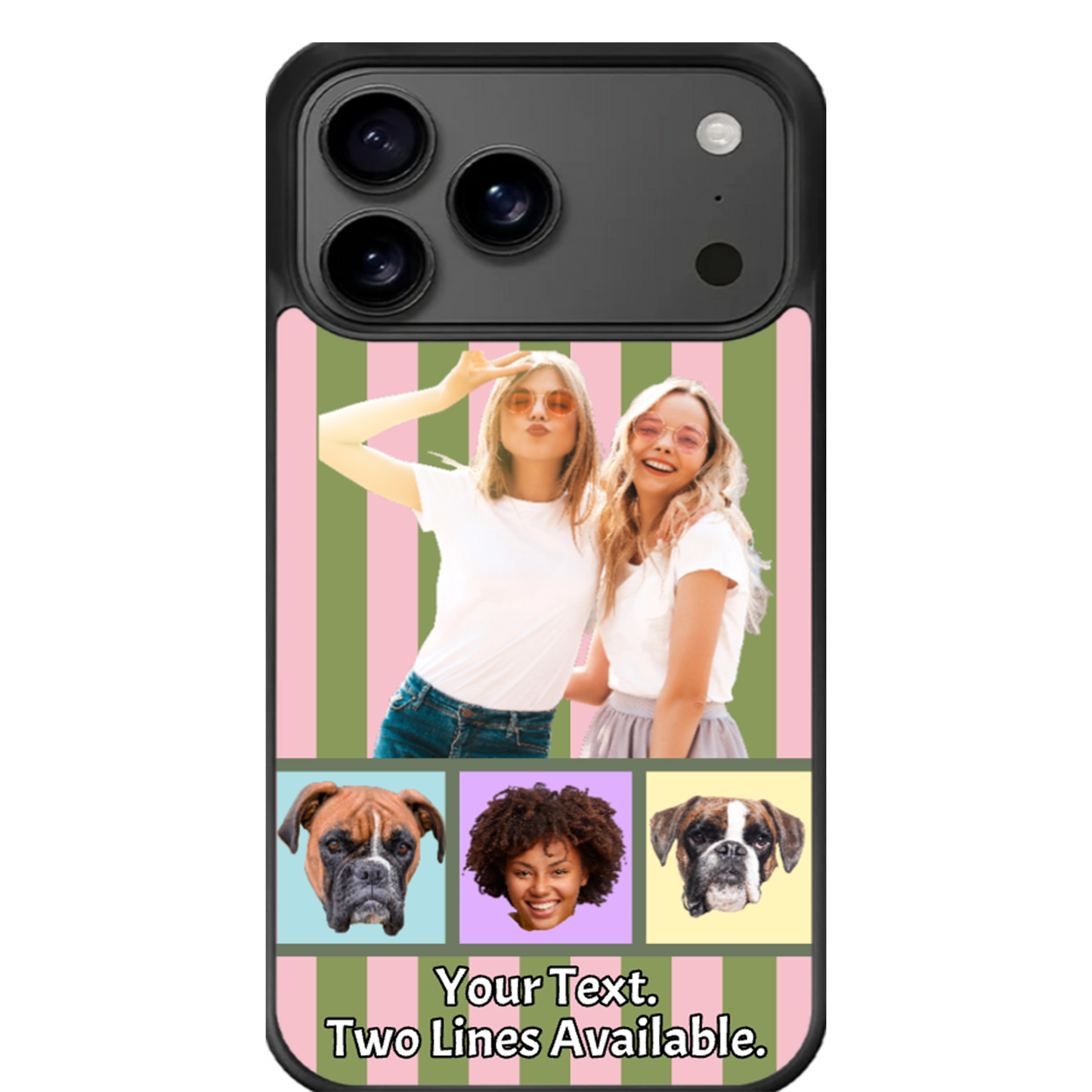 Free Image Enhancements!                  Custom iPhone Cases for Models 12 thru Model 17 - Filmstrip with Large Image