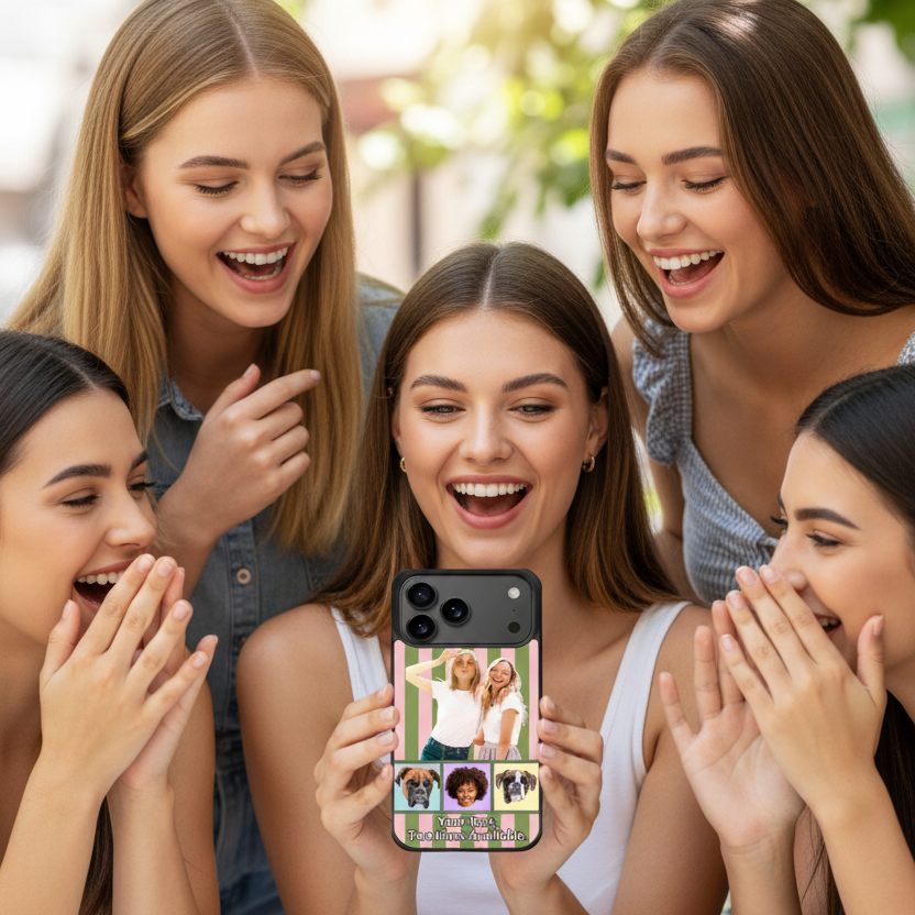 Free Image Enhancements!                  Custom iPhone Cases for Models 12 thru Model 17 - Filmstrip with Large Image