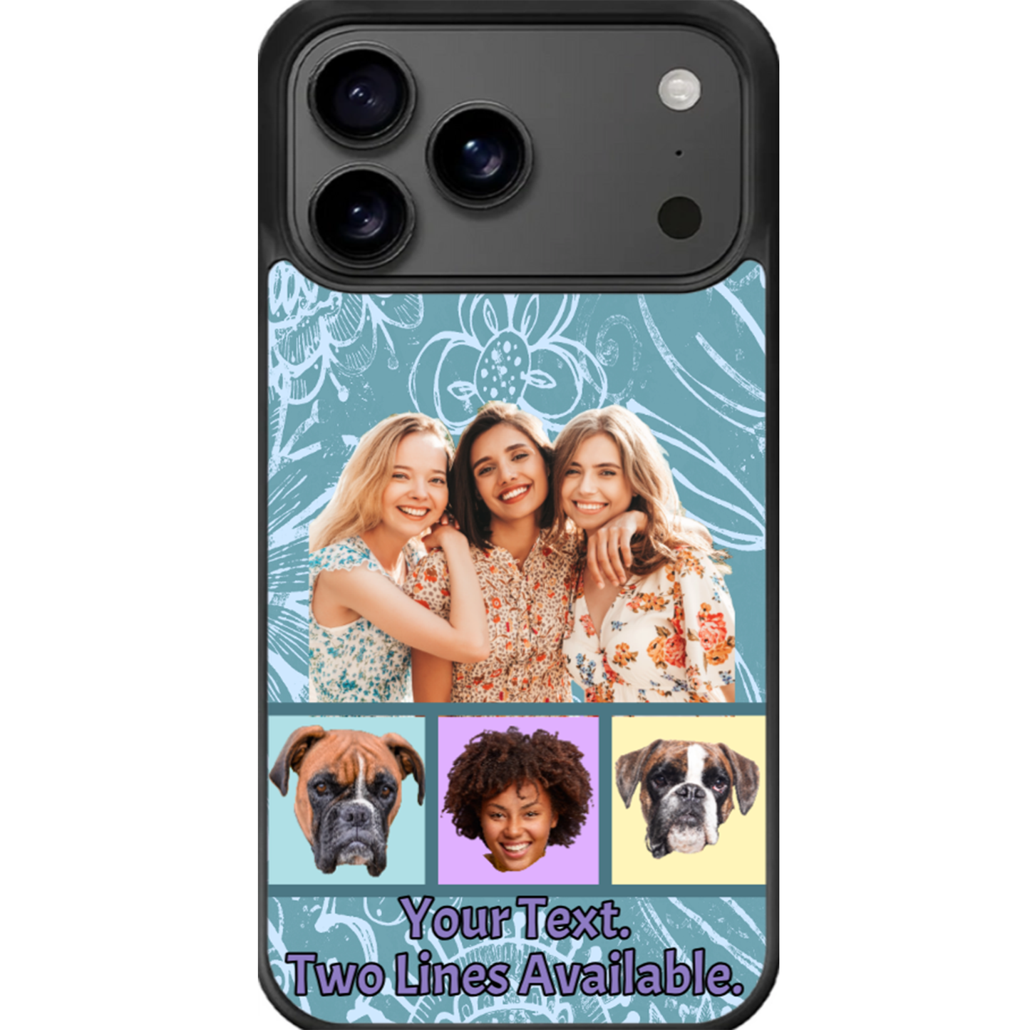 Free Image Enhancements!                  Custom iPhone Cases for Models 12 thru Model 17 - Filmstrip with Large Image