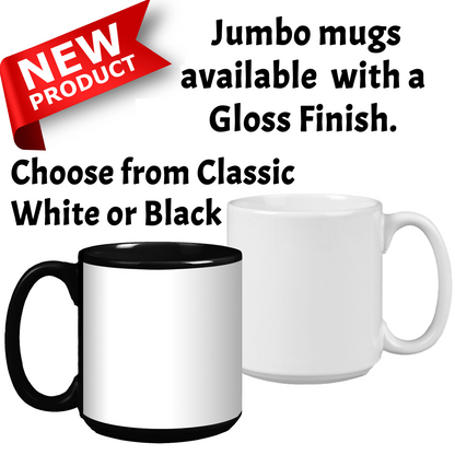 Jumbo 20 oz Photo Collage Mug — 7 Photos | Large Ceramic Coffee Gift