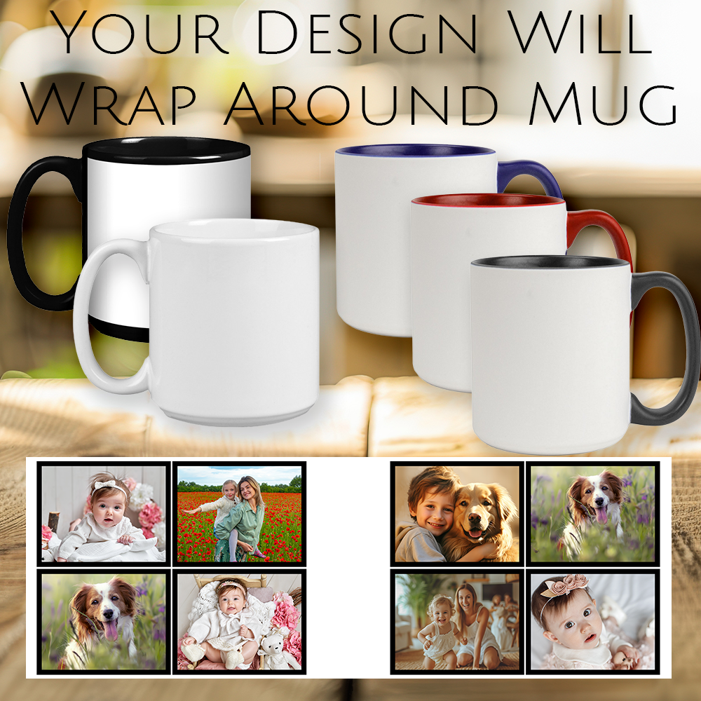 Custom Collage Jumbo Mug (20 ounce) - 8 Images