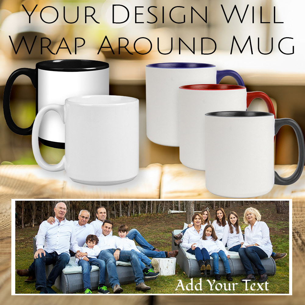 Custom Panoramic Jumbo Mug (20 ounce) - 1 Image Wrap