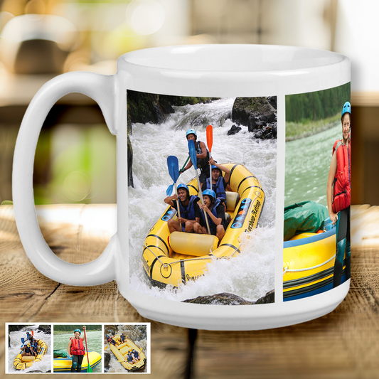 Custom Collage Jumbo Mug (20 ounce) with 3 Images