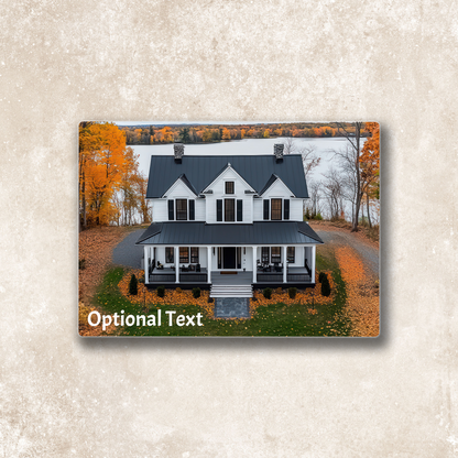 5x7 Custom Landscape Photo on Metal – Landscape Single - Small Personalized Desk Print & Keepsake