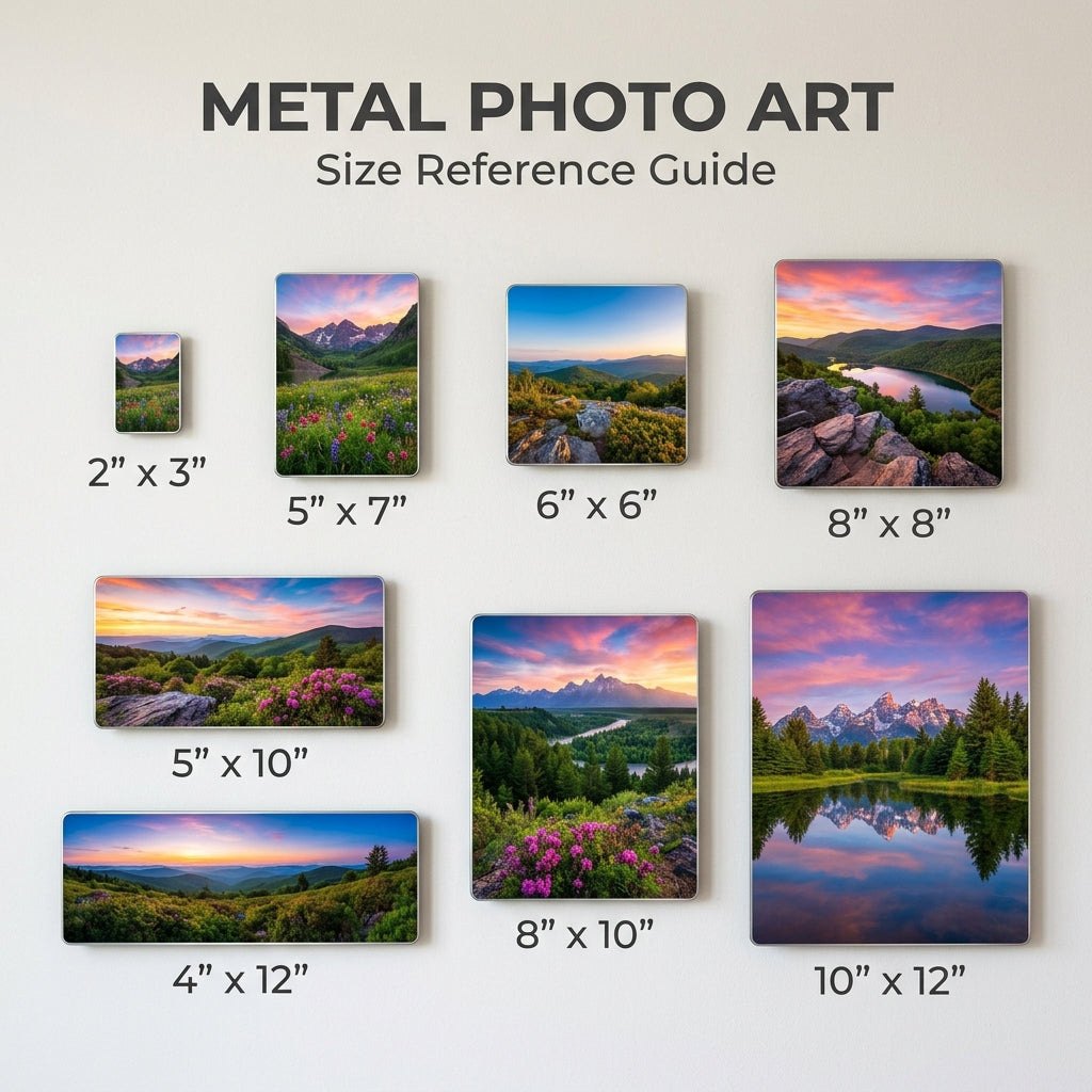 Custom 10x12 Metal Photo Print — Landscape Single HD Aluminum Wall Art