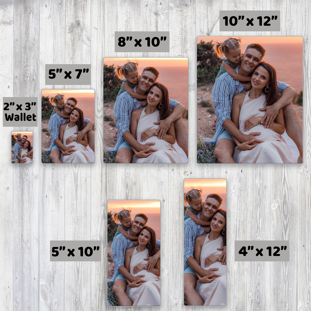 Square Metal Photo Print 8x8 – Custom Instagram-Style Aluminum Print