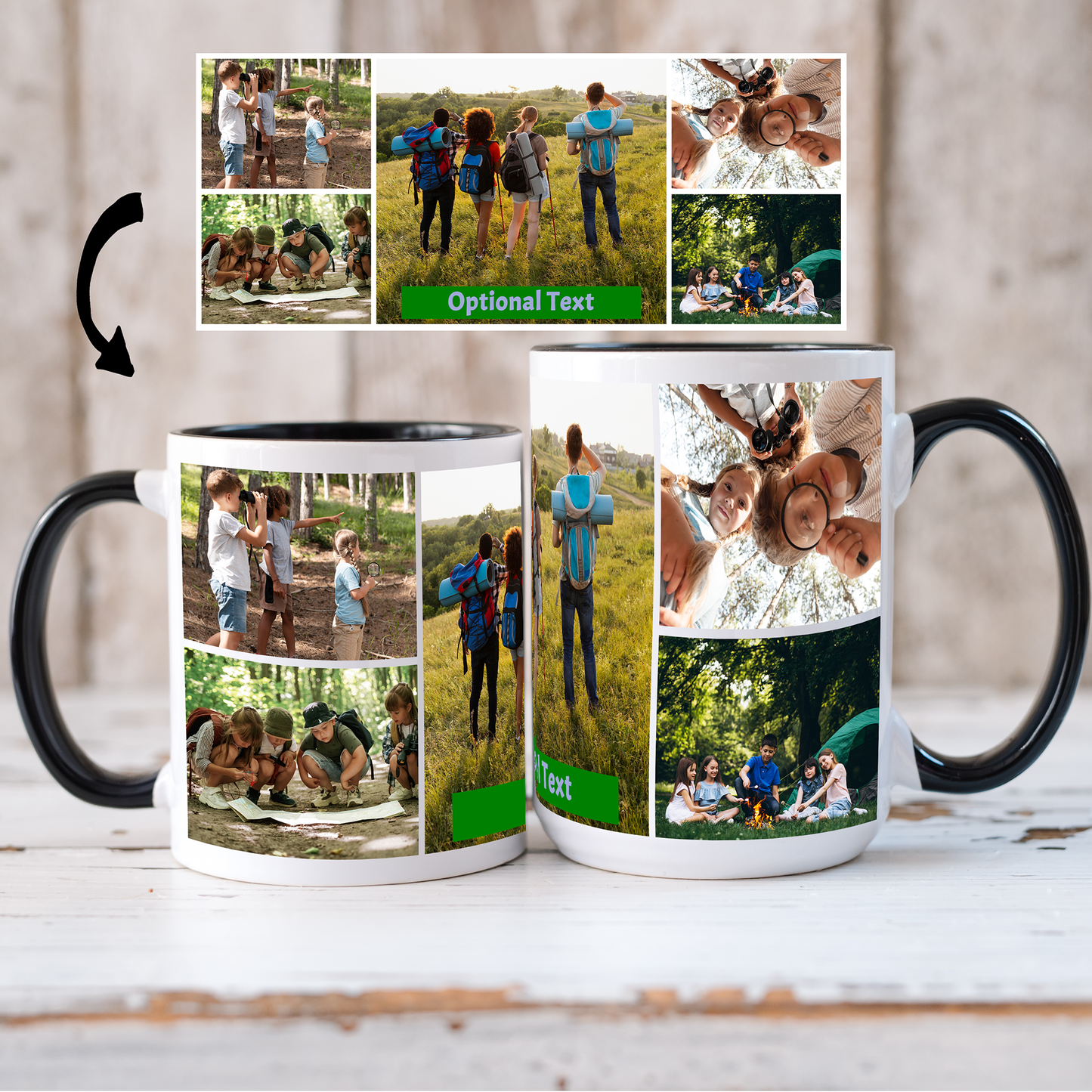 Custom Photo Mug - Penta Mug (5 Photos)