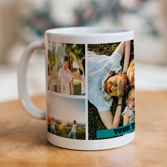 Custom Photo Mug - Penta Mug (5 Photos)