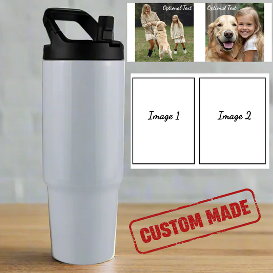 Custom Travel Tumbler with Lid - Clip Mate, 2 Images