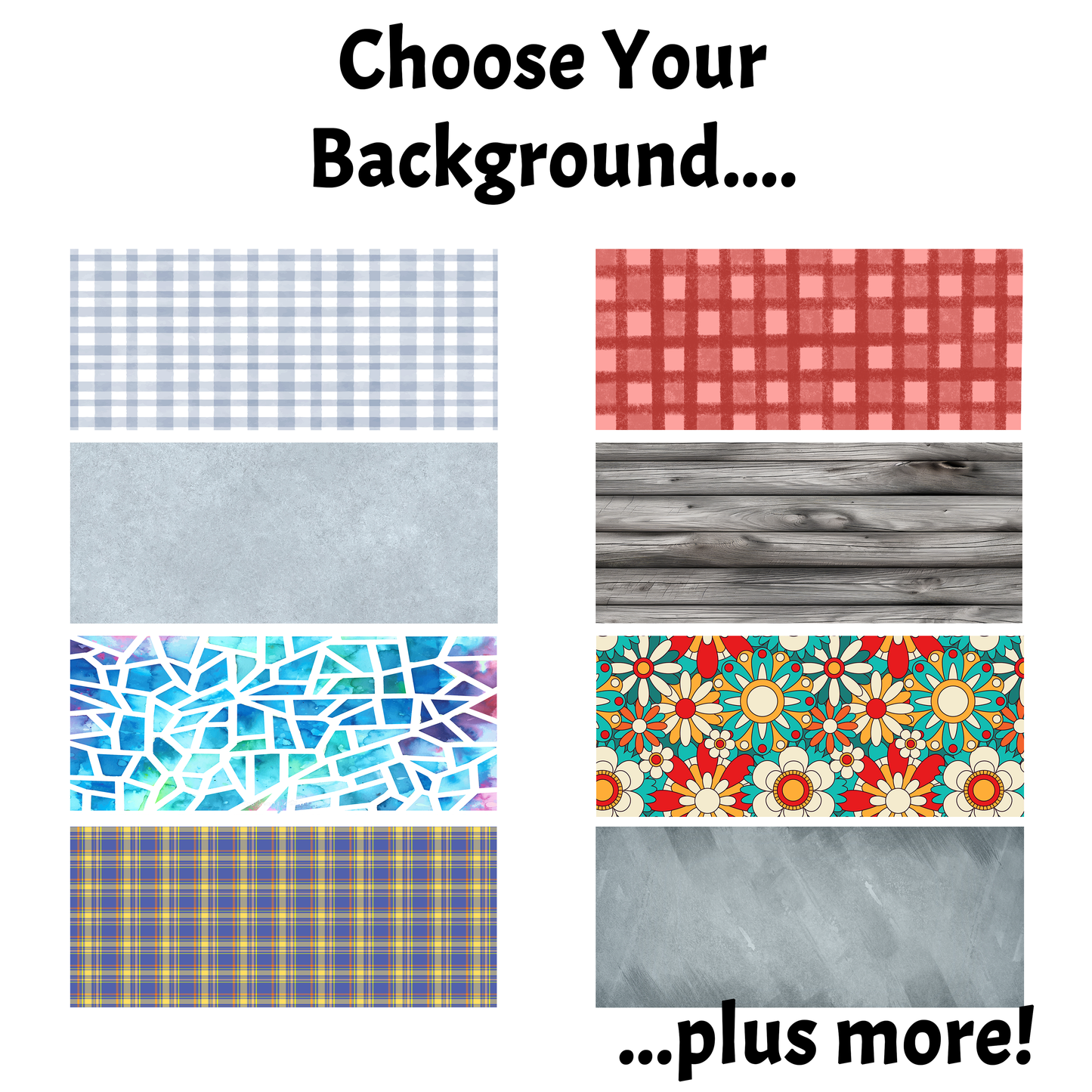 Custom Photo Mug - Bordered Triplet with Background (3 Images)