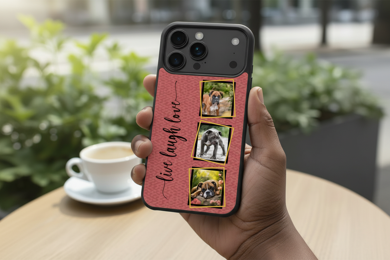 Custom iPhone Cases with Three Framed Images