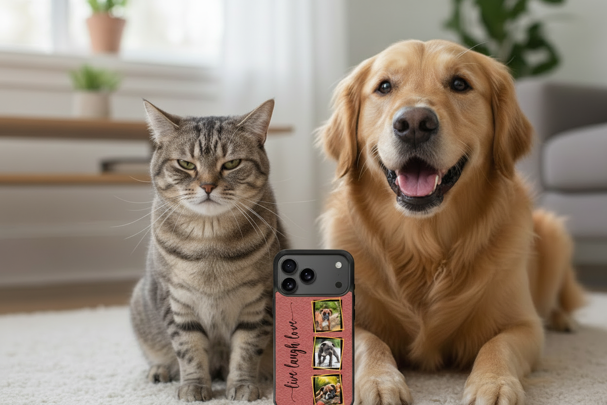 Custom iPhone Cases with Three Framed Images